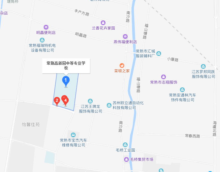 常熟高新園中等專業(yè)學校地址在哪里