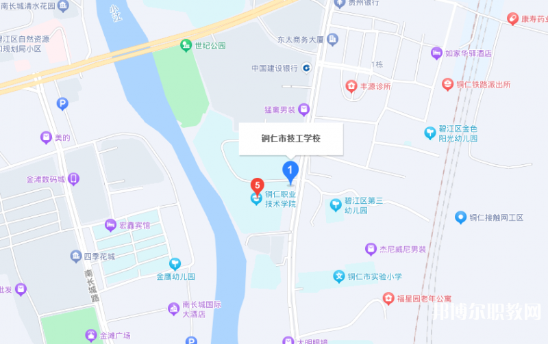 銅仁市技工學校地址，乘車路線