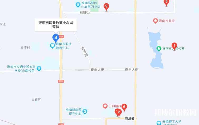 淮南經(jīng)濟(jì)技術(shù)學(xué)校地址，乘車(chē)路線