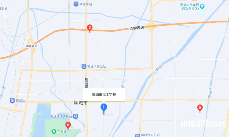 聊城市化工職業(yè)中等專業(yè)學(xué)校地址，乘車路線