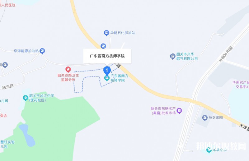 廣東省南方技師學院地址，乘車路線