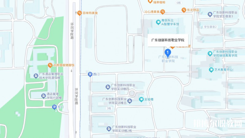 廣東創(chuàng)新科技職業(yè)學院中職部地址，乘車路線