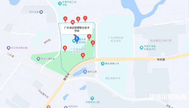 廣東酒店管理職業(yè)技術(shù)學(xué)院中職部地址，乘車路線