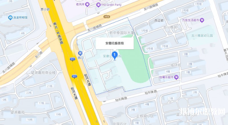 安徽省公路工程技工學(xué)校地址，乘車(chē)路線