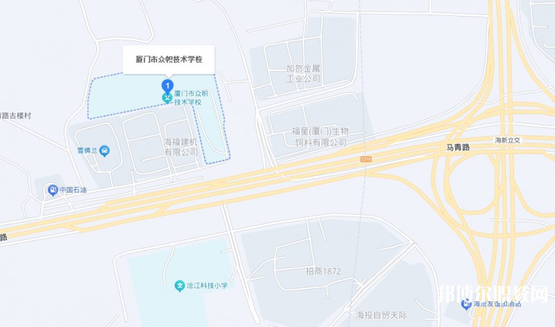 廈門(mén)市眾幟技術(shù)學(xué)校地址，乘車路線